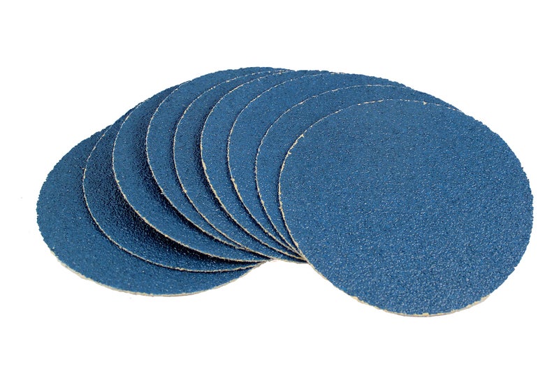 Karebac 6VDZ36 Blue Zircona 36 Grit Heavyweight Paper 6" Hook & Loop Discs (50 Pack)